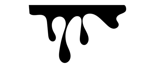 Pixel perfect icon set of ink drop drip oil melting paint liquid dripping stain splash splatter melted sweet dessert. Thin line icons flat isolated on transparent background. vector illustrations