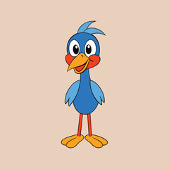 bird cartoon character.eps