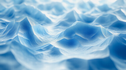 Obraz premium Icy blue abstract landscape