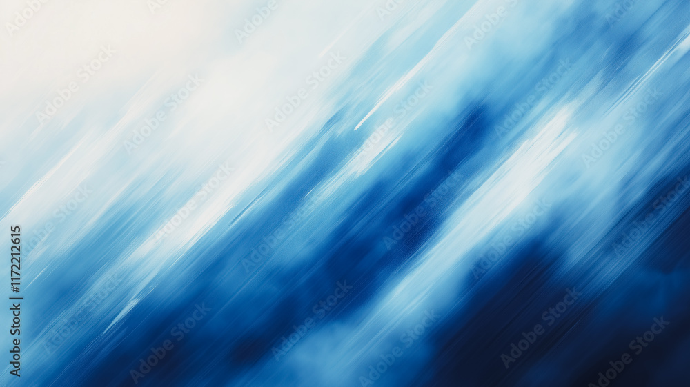 Poster abstract blue motion: a dynamic and ethereal abstract background with blurred diagonal lines in shad