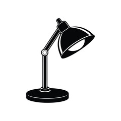 black table lamp light vector.eps