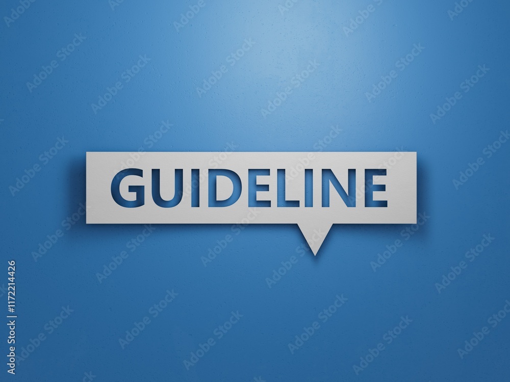 Poster speech bubble with text guideline. financial market. financing.minimalist abstract design with white