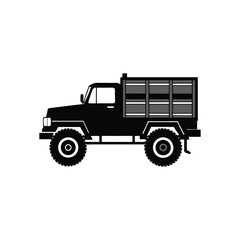 Obraz premium Black truck logo.eps