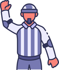 Referee Icon Illustrations