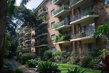 Clear Pixel Image of Apartment Building in Inner Sydney Suburb Nsw Australia