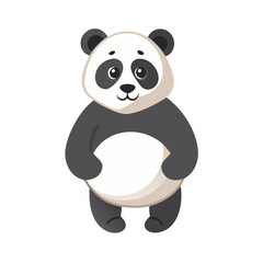 Obraz premium panda bear with a gift