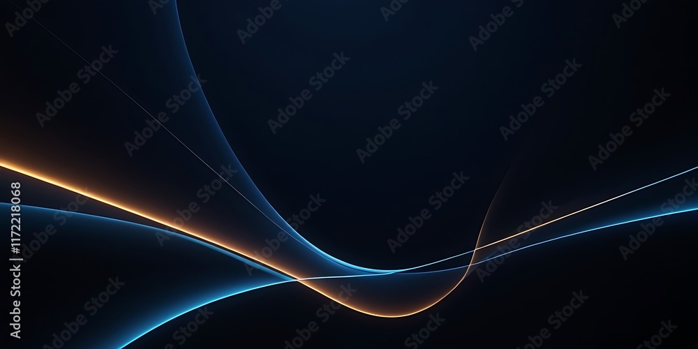 Poster modern abstract high-speed light effect. abstract background with curved beams of light. technology 
