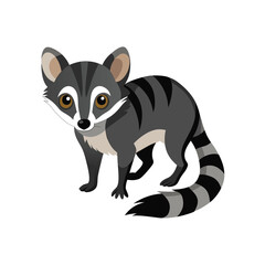common palm civet vector art illustration.eps