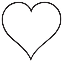 minimalist black heart