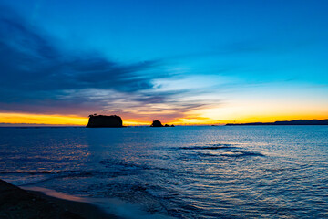 和歌山県　串本からの朝日の風景(2024年12月)