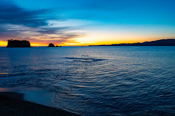 和歌山県　串本からの朝日の風景(2024年12月)