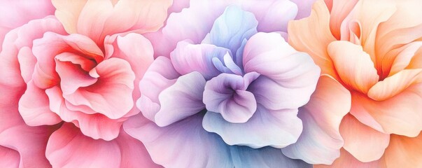 Fototapeta premium Abstract pastel colorful flower background