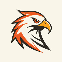 minimal hawk logo