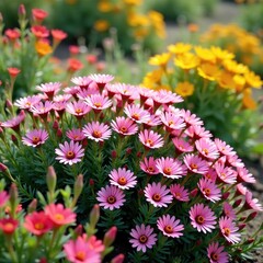 Obraz premium Sagebrush in full bloom amidst garden flowers, botanical, garden, sagebrush