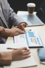 Workers discuss them at the company conference