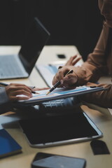 Workers discuss them at the company conference