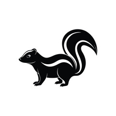 skunk silhouette vector illustration.eps