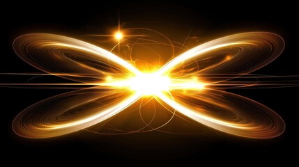 Abstract Light Burst with Radiant Glow and Dynamic Energy Vibes