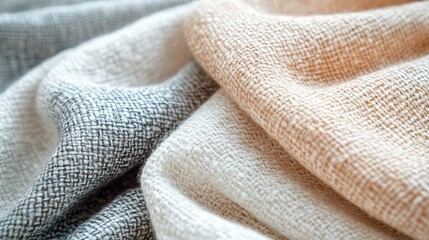 Soft linen fabric texture with fine threads and organic appearance, perfect for minimalist and neutral design, book illustration style
