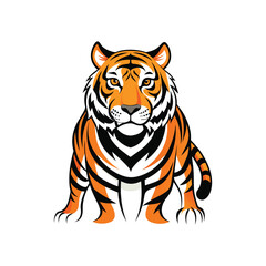 tiger vector white background.eps