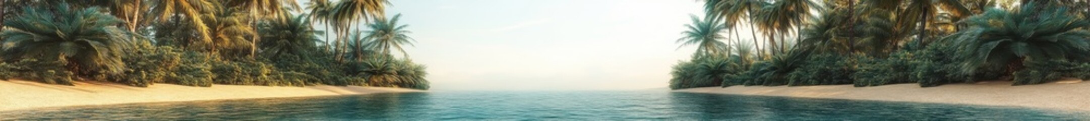 Obraz premium A blurry image of a beach with a body of water in the background