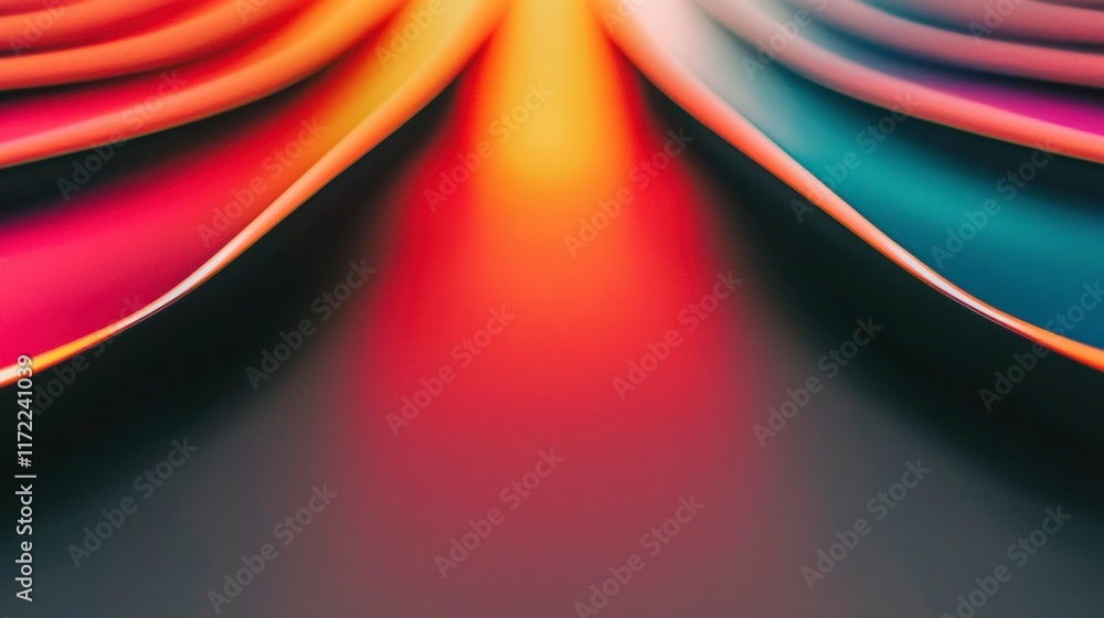 Poster abstract colorful swirling waves dynamic gradient background texture