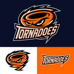 Tornadoes Mascot Sports Logo Vector