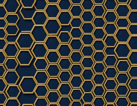 seamless pattern with hexagons