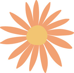 Cute flower doodle vector for decoration