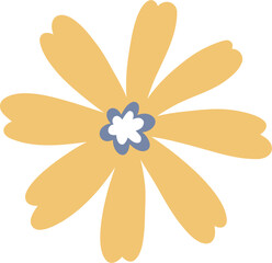 Cute flower doodle vector for decoration