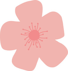 Cute flower doodle vector for decoration