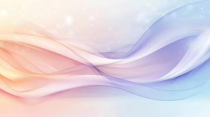 Fototapeta premium Soft Gradient Waves in Serene Pastel Colors for Background Design