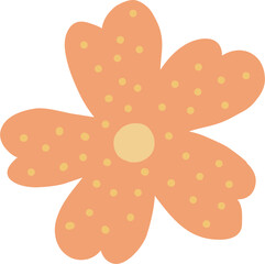 Cute flower doodle vector for decoration