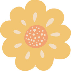 Cute flower doodle vector for decoration
