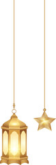Elegant islamic traditional lantern and lamp