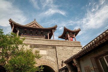 Obraz premium Architecture of Shanxi merchants in Ming and Qing dynasties in Baozili Scenic Area, Zhangjiakou City, Hebei Province, China