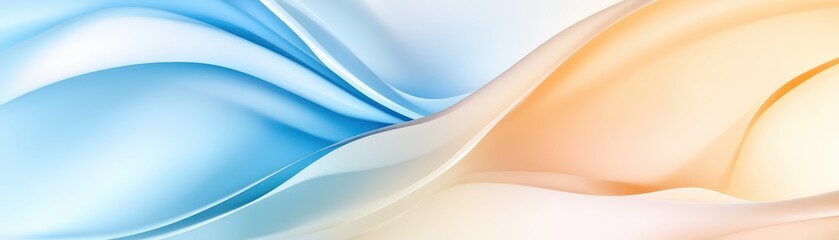 Naklejka premium Smooth abstract background, flowing waves and subtle gradients for modern design