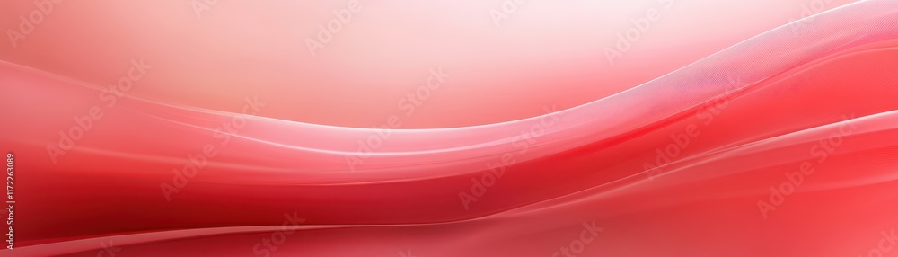 Poster dynamic flowing red abstract background with smooth lines, ideal for modern designs and creative pro
