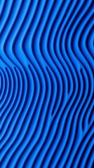 Abstract Blue Wave Pattern Texture Background Wavy Lines Design 3D Embossed Surface