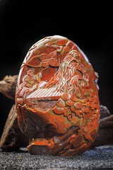 Jade and agate crafts beautifully carved using traditional techniques