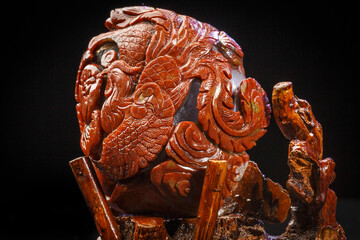 Jade and agate crafts beautifully carved using traditional techniques