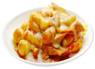 Cheesy Korean Spicy Rice Cake Dish