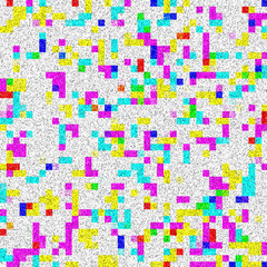 Colorful pattern background qr code design