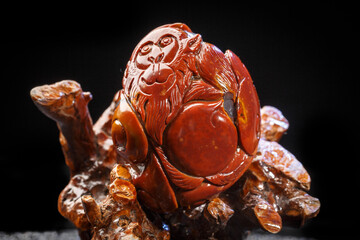 Jade and agate crafts beautifully carved using traditional techniques