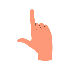 Simple positions hand gestures vector illustration, hand gesture vector, concept of communication, expressions and non verbal vector illustration in hand drawn style