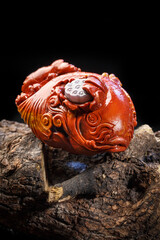 Jade and agate crafts beautifully carved using traditional techniques