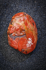 Jade and agate crafts beautifully carved using traditional techniques