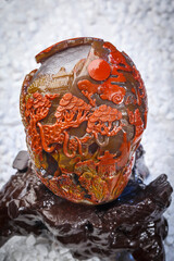 Jade and agate crafts beautifully carved using traditional techniques
