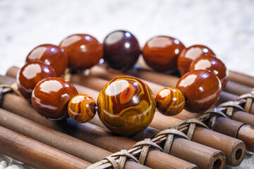 Jade and agate crafts beautifully carved using traditional techniques