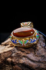 Jade and agate crafts beautifully carved using traditional techniques